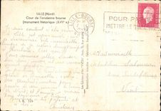 CPSM Lille Court of L Old Stock Exchange