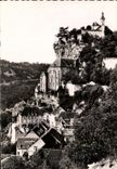 CPSM Rocamadour Le Rocher Vu de La Route