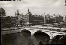 CPSM Paris the Palate Justice and the Bridge with the Exchange