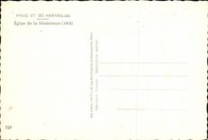 CPSM Paris Its Wonders Church of the Madeleine