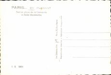 CPSM Paris Pont et Place de La Concorde et Butte Montmartre