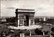 CPSM Paris L Arc Tricmphe et Place de L Etoile