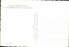 CPSM Cauterets Le Lac de Gaube au fond pic de Vignemale