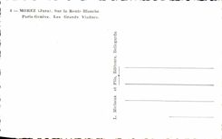 VINTAGE POSTCARD Morez On the White Road Paris Geneva Large Viaducts