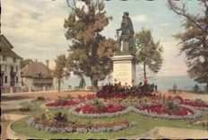 VINTAGE POSTCARD Thonon the Desaix Place