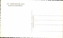 CPA Saint Raphael Boulevard Felix Maretin