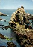 CPSM Biarritz Le Rocher de la Vierge