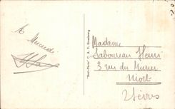 VINTAGE POSTCARD Trouville the beach in front of the casino