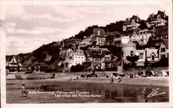 VINTAGE POSTCARD Trouville Queen Of the Beaches Villas of the Black Rocks