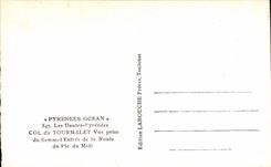 CPSM Pyrenees Ocean Les Hautes Pyrenees Col du Tourmalet Vue Prise