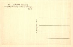 CPA Locronan Autel de la Vierge