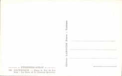 CPSM Hautes Pyrnees Cauterets Dans le Val de Lutour Le Gave et le chemin muletier