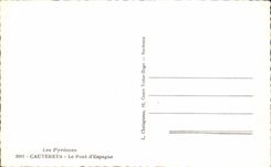 CPSM Hautes Pyrnees Cauterets Le Pont d Espagne