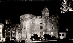 CPM Perpignan Le Castillet la Nuit