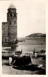 MODERN CARD Collioure the Bell tower Boat of sin
