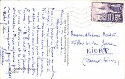 MODERN CARD Collioure the Bell tower Boat of sin