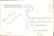 MODERN CARD Rheims Places Forum Hotel and Museum the Dandy roll