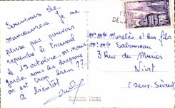 MODERN CARD To remember of Courtine Militaria