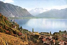 CPM Montreux Eglise de et Dents du Midi