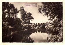 VINTAGE POSTCARD Kehl has the Rhine the Lake