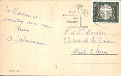 POSTAL MODERNA Dom de Maguncia Rhin