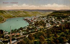 VINTAGE POSTCARD Boppard Totalansicht