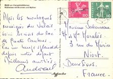 CPM Rutil am Vierwaldstattersee Rutllwises mit Brunnen Und Mythen