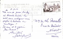 MODERN CARD surroundings D Amelie Les Bains the Valley of Tech the canigou