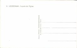 CPA Locronan Facade De L Eglise 