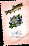 CPA Recevez Ce Joli Poisson De Mon Amitie 1er avril paques