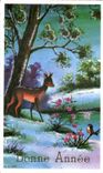 CPM Bonne Annee Biche