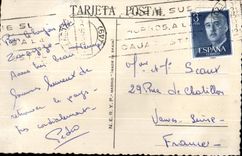 CPA Folklore Costune Andalucia Femme Cheval