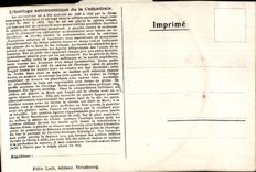 CHART astronomical SYSTEM Clock Strasbourg