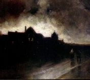 VINTAGE POSTCARD Landscape in L obscurirte