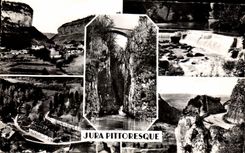 CPSM Jura Pittoresque Route de Chamole a poligny 