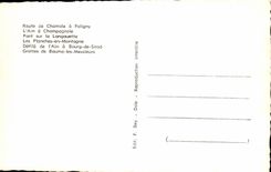 CPSM Jura Pittoresque Route de Chamole a poligny 