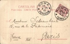 POSTAL Roma Castel S Bramantesa llevado angel Dell Epoca Di Julio de la VENDIMIA