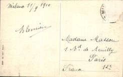 VINTAGE POSTCARD Milano Piazza Duoma