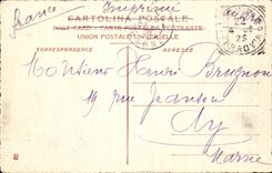 VINTAGE POSTCARD Venezia Panorama Dal Bell tower di S Marco back Salute