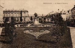 VINTAGE POSTCARD Brussels the Public garden D Arenberg