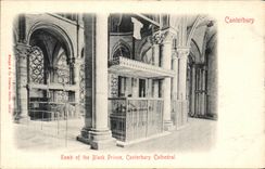 VINTAGE POSTCARD Canterbury Tomb Off The Black Prince Canterbury Cathedral
