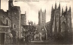 VINTAGE POSTCARD Canterbury Archbishop S De luxe hotel