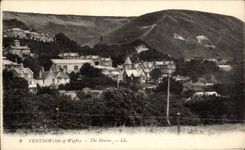 VINTAGE POSTCARD Ventnor The Downs Isle off wight