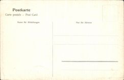 La comida Aus Francfort de la POSTAL de la VENDIMIA tiene mano Der Romer