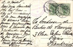 VINTAGE POSTCARD Schwarzwald Hotel Barenstein Baden