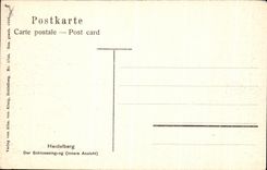 VINTAGE POSTCARD Heidelberg Der Schlosseingang innere Ansicht