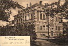 VINTAGE POSTCARD Erlangen Botanisches Institute
