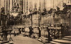 Dom Zu Maguncia de la POSTAL de la VENDIMIA