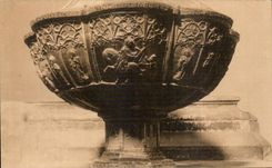 Dom Zu Maguncia Brance Bronce Taulbeckin um 1328 de la POSTAL de la VENDIMIA