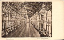 VINTAGE POSTCARD Herrenchiemse Spiegelgallerie Gross